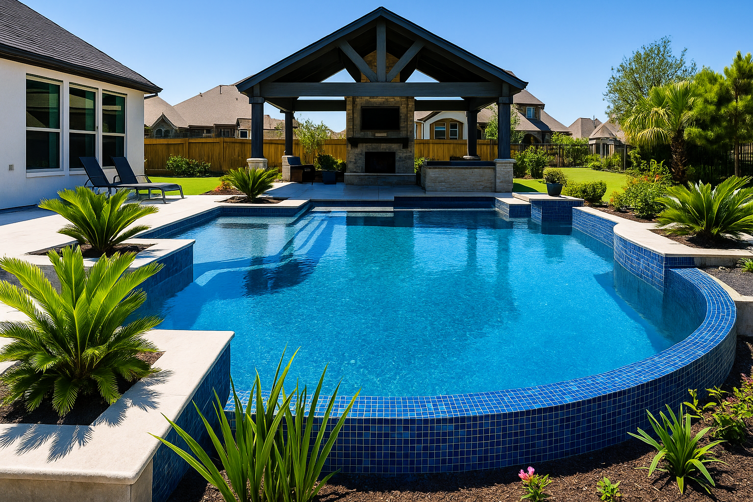 Resort-Style Pool with Deck Expansion